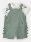 Kaftaniki dla niemowląt - carter's 2-częściowy zestaw w kolorze kremowo-zielonym - miniaturka - grafika 1