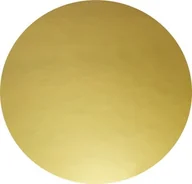 Dodatki do ciast w proszku - Podkład pod tort 18cm okrągły złoty czarny podkładka pod tort ciasto 2400g - miniaturka - grafika 1