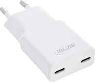 Ładowarki do telefonów - InLine® USB Netzteil Ladegerät Dual USB-C, PD, PPS, 30W, weiß - miniaturka - grafika 1