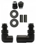 Zawory i kraniki - Zawór regulacyjny Vision czarny strukturalny prawy GZ1/2 All in One - miniaturka - grafika 1