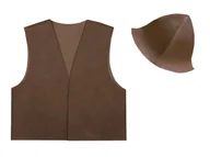 Stroje karnawałowe - ZESTAW PASTUSZEK BRĄZOWY 98-110 2el - miniaturka - grafika 1