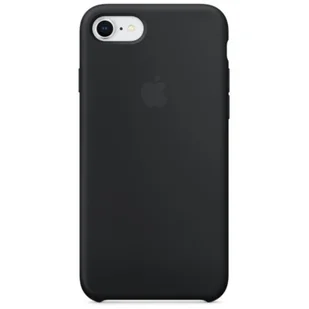 Apple Silicone Case iPhone 8/7 MQGK2ZM/A czarny MQGK2ZM/A - Etui i futerały do telefonów - miniaturka - grafika 1