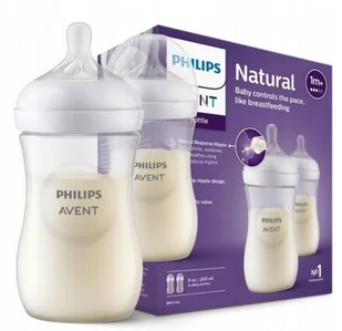 SCY903/02 BUTELKA RESPONSYWNA NATURAL 2x260ML - Butelki dla niemowląt - miniaturka - grafika 1
