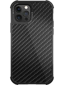 Etui i futerały do telefonów - Black Rock - Wytrzymałe etui Real Carbon pasuje do Apple iPhone 12/12 Pro I etui na telefon komórkowy, włókno węglowe (czarne) - miniaturka - grafika 1