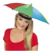 Dodatki do strojów karnawałowych - Smiffys Czapka, Parasol, zielona, rozmiar uniwersalny - miniaturka - grafika 1