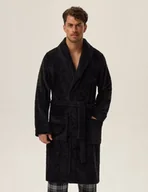 Szlafroki męskie - Szlafrok Huge 41941-99X Czarny - Henderson - miniaturka - grafika 1