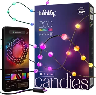 Twinkly Candies LED TWKP200RGB-G - Systemy inteligentnych domów - miniaturka - grafika 1
