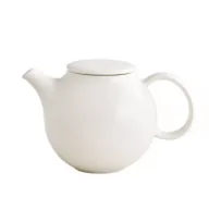 Zaparzacze i kawiarki - Kinto PEBBLE - Dzbanek ze stalowym zaparzaczem do herbaty - Biały 480 ml - miniaturka - grafika 1