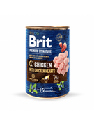 Mokra karma dla psów - Brit Premium By Nature Puszka Kurczak z Sercami 400g - miniaturka - grafika 1