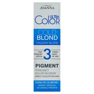 Joanna Ultra Color Pigment tonujący kolor włosów chłodny blond - Farby do włosów i szampony koloryzujące - miniaturka - grafika 1