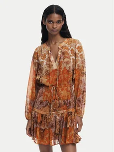 Desigual Sukienka codzienna Bohoshort 25WWVW18 Pomarańczowy Relaxed Fit - Sukienki - miniaturka - grafika 1
