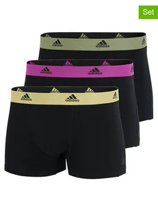 adidas Bokserki (3 pary) w kolorze czarnym - Majtki męskie - miniaturka - grafika 1