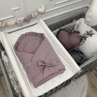 Rożki i beciki - ROŻEK Z FALBANKĄ SZARA LAWENDA - miniaturka - grafika 1