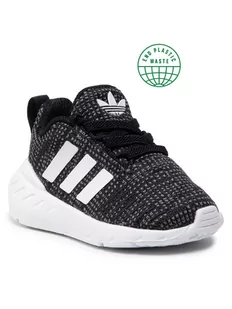 adidas Buty Swift Run 22 El I GW8184 Czarny - Sneakersy męskie - miniaturka - grafika 1