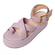 Sandały damskie - L37 HANDMADE SHOES Sandały damskie Boom, fioletowy, 41 EU - miniaturka - grafika 1