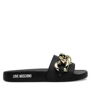 Klapki LOVE MOSCHINO JA28132G1MI16000 Czarny - Klapki i japonki damskie - miniaturka - grafika 1