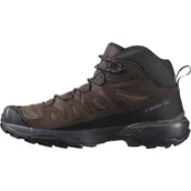 Buty trekkingowe męskie - Salomon Męskie buty trekkingowe X Ultra 360 Leather Mid Gore-tex, Dark Earth Delicioso Castlerock, 42 2/3 EU - miniaturka - grafika 1