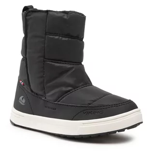 Buty dla dziewczynek - Śniegowce VIKING - Hoston R Wp 3-91600-2 Black - grafika 1