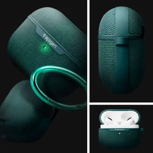 Etui obudowa pokrowiec Spigen Urban Fit case do Apple AirPods Pro Midnight Green - Akcesoria do słuchawek - miniaturka - grafika 9