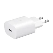Ładowarki do telefonów - Szybka ładowarka sieciowa Samsung USB-C 25W - biała SAMSUNG - miniaturka - grafika 1