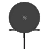 Ładowarki do telefonów - GoGEN Bezprzewodowa ładowarka s MagSafe WCHMS02 Czarna - miniaturka - grafika 1