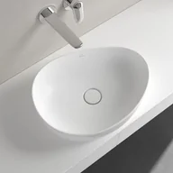 Umywalki - Villeroy & Boch Antao Umywalka nablatowa 51x40 cm biały mat z powłoką CeramicPlus 4A7351RW - miniaturka - grafika 1