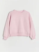 Bluzki dla dziewczynek - Reserved - Bluza z aplikacją - różowy - miniaturka - grafika 1
