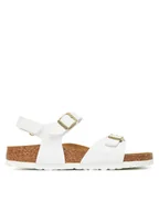 Buty dla dziewczynek - Birkenstock Sandały Rio Flowers As Kids 1029561 D Biały - miniaturka - grafika 1