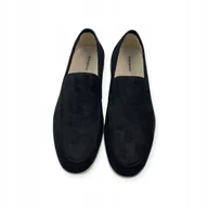 Mokasyny męskie - Mokasyny męskie zamszowe Old Money 42 - miniaturka - grafika 1