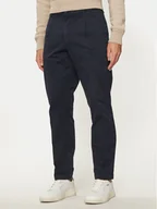 Spodnie męskie - Boss Spodnie materiałowe 50524390 Granatowy Regular Fit - miniaturka - grafika 1