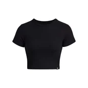 Koszulki sportowe damskie - Koszulka damska Under Armour Rival Rib Baby Tee Black/White M - miniaturka - grafika 1