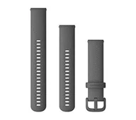 Akcesoria do zegarków - Garmin QuickFit silikon 20 mm (ciemnoszary) - miniaturka - grafika 1