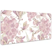 Podkładki na biurko - Podkładka na całe biurko Hibiskus w kolorze 100x50 cm - miniaturka - grafika 1