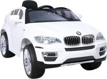 Hecht Samochód BMW X6 Biały - Pojazdy elektryczne dla dzieci - miniaturka - grafika 1