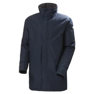 Męska kurtka przeciwdeszczowa Helly Hansen Dubliner Insulated Long Jacket navy - S - Kurtki i kamizelki sportowe męskie - miniaturka - grafika 1