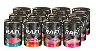 DOLINA NOTECI RAFI Cat Adult Mix smaków 12x400g - Mokra karma dla kotów - miniaturka - grafika 1