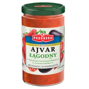 Podravka PASTA AJVAR ŁAGODNY 195G + ŁYŻECZKA GRATIS Dzień  w piątek 30.06.2017! 25546565 - Sosy w słoikach - miniaturka - grafika 1