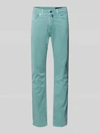 Spodnie męskie - Chinosy o kroju tapered fit z 5 kieszeniami model ‘Lyon’ - miniaturka - grafika 1