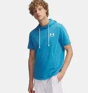 Bluzy męskie - BLUZA MĘSKA Z KRÓTKIM RĘKAWEM UNDER ARMOUR Rival Terry Lc Ss Hd - miniaturka - grafika 1