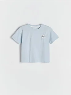 Reserved - Bawełniany t-shirt - jasnoniebieski - Bluzki dla niemowląt - miniaturka - grafika 1