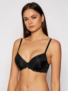 Biustonosze - Calvin Klein Underwear Biustonosz push-up Seductive Comfort 000QF1444E Czarny - grafika 1