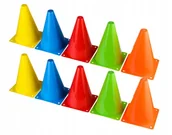 Wyposażenie sportowe i gimnastyczne - Pachołki Treningowe Zestaw 10Szt 23Cm Kolory - miniaturka - grafika 1