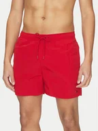 Kąpielówki męskie - Tommy Hilfiger Szorty kąpielowe UM0UM03477 Czerwony Regular Fit - miniaturka - grafika 1