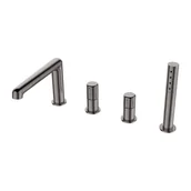 Baterie wannowe i prysznicowe - Laveo Pretto grafit BAO 914D - miniaturka - grafika 1