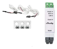 Liczniki energii elektrycznej - Shelly Pro 3EM-3CT63 licznik kosztów zużycia energii elektrycznej Prąd przemienny - miniaturka - grafika 1