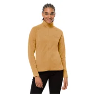 Kurtki damskie - Damska kurtka polarowa Jack Wolfskin WALDSEE JKT W honey yellow - XS - miniaturka - grafika 1