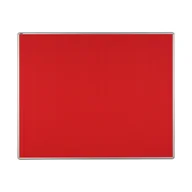 Tablice i flipcharty - ekoTAB Tablica tekstylna ekoTAB w aluminiowej ramie, 150x120 cm, czerwona 535114 - miniaturka - grafika 1