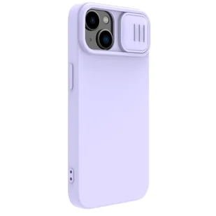 Nillkin CamShield Magnetic Silicone Case etui iPhone 14 Plus magnetyczny MagSafe pokrowiec z osłoną na aparat fioletowy - Etui i futerały do telefonów - miniaturka - grafika 6