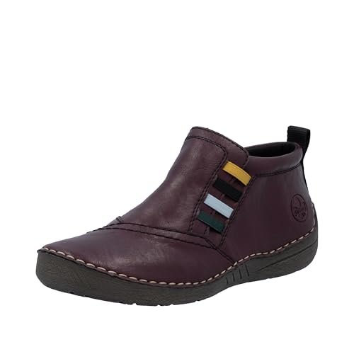 Rieker Damskie 52584 krótkie kozaki, czerwone, rozmiar 36 EU, czerwony, 36 EU