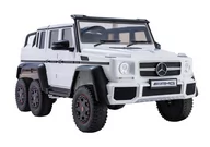 Pojazdy elektryczne dla dzieci - Auto Na Akumulator Mercedes G63 6x4 24V Biały - miniaturka - grafika 1